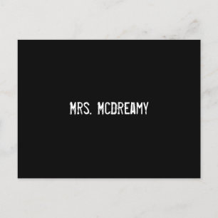 Mevrouw McDreamweaver Briefkaart