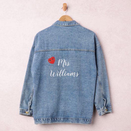 Mevrouw met hart denim jas denim jacket (Hangar)
