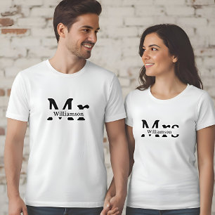 Mevrouw   Mevr. Familienaam Aangepaste koppels Dam T-shirt