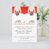 Mevrouw & Mevrouw Bow Kaart (Staand voorkant)