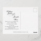 Mevrouw & mevrouw Briefkaart Wedding Invitation (Achterkant)