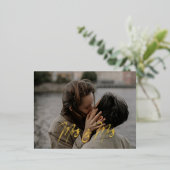 Mevrouw & mevrouw Briefkaart Wedding Invitation (Staand Voorkant)