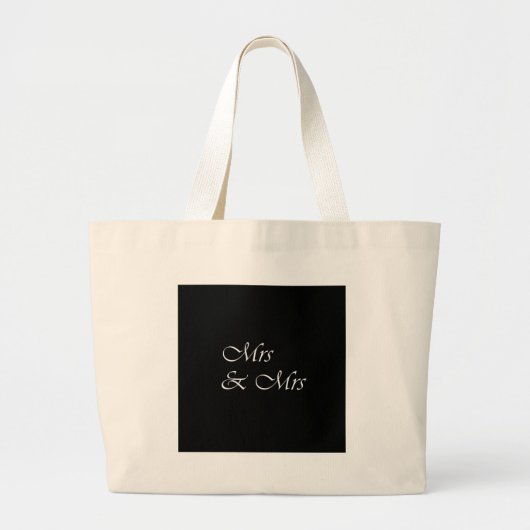 Mevrouw & Mevrouw Grote Tote Bag (Voorkant)
