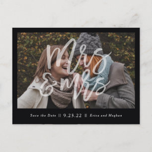Mevrouw & mevrouw LGBT Save the Date Briefkaart
