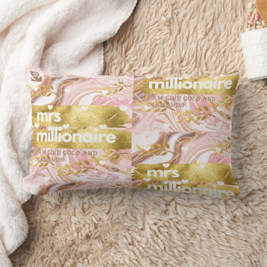 Mevrouw milonaire© Ik ben als Gold en Diamonds. Th Kussen (Deken)