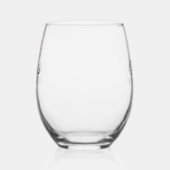 Mevrouw Modern Script Trouwjurk Wijnglas Zonder Voet (Rechts)