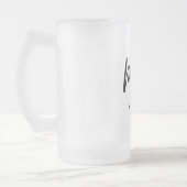 Mevrouw Modern Stein Bride Beer Mok: Huwelijkscade Matglas Bierpul (Links)