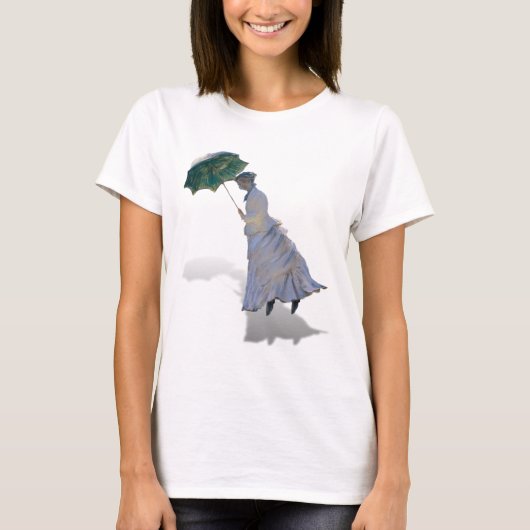 Mevrouw Monet met Umbrella T-shirt (Voorkant)