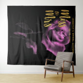 Mevrouw Moody Paars Roos Dark Bridal achtergrond Wandkleed (In Situ (horizontaal))