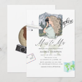 Mevrouw Mountain Adventure Travel Vrijgezellenfees Kaart