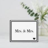 Mevrouw & Mrs. Kaart (Staand voorkant)