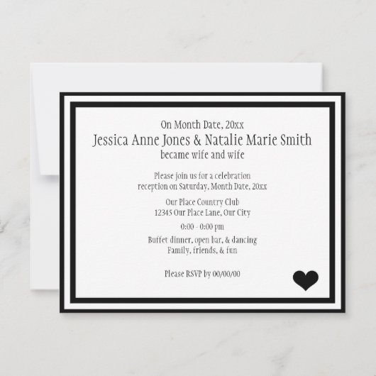 Mevrouw & Mrs. Kaart (Achterkant)