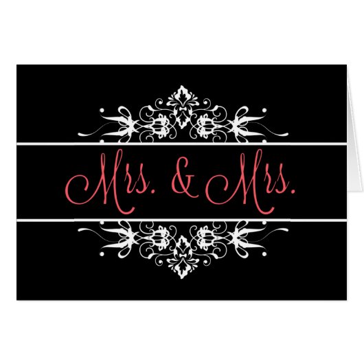 Mevrouw & Mrs Ornamental Wedding (Voorkant Horizontaal)