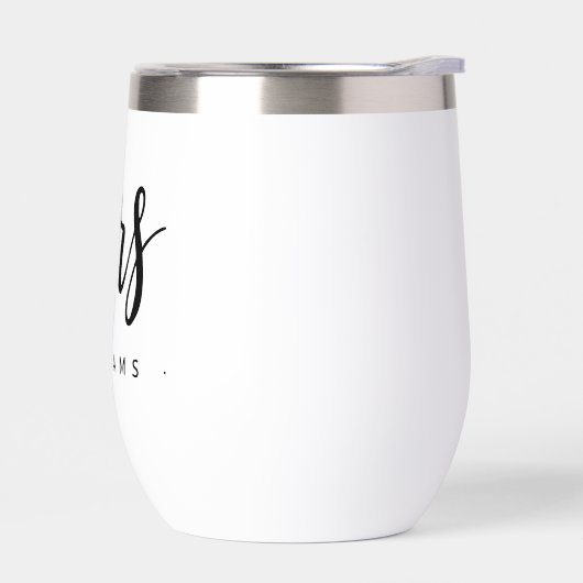 Mevrouw naam kalligrafie script bruiloft (Links)