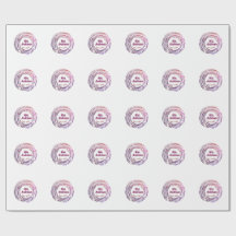 Mevrouw naam roze mauve rand sinds jaar huwelijksb