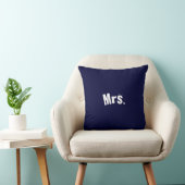Mevrouw Navy Blue Accent Pillow Kussen (Stoel)