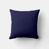Mevrouw Navy Blue Accent Pillow Kussen (Achterkant)