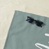 Mevrouw New Name Bride Wedding Honeymoon Strandlaken (In situ)