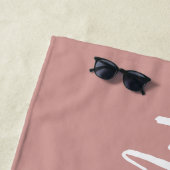 Mevrouw New Name Bride Wedding Honeymoon Strandlaken (In situ)