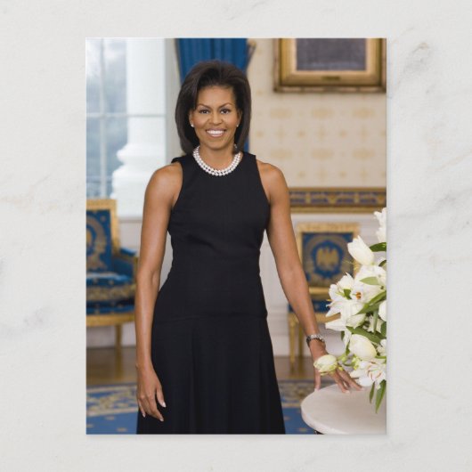 Mevrouw ObamaPortrait Briefkaart (Voorkant)