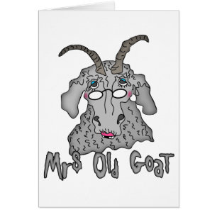 Mevrouw Old Goat Funny Cartoon
