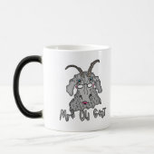 Mevrouw Old Goat Funny Cartoon Magische Mok (Links)