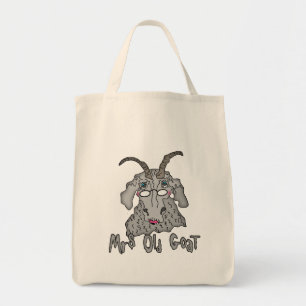 Mevrouw Old Goat Funny Cartoon Tote Bag