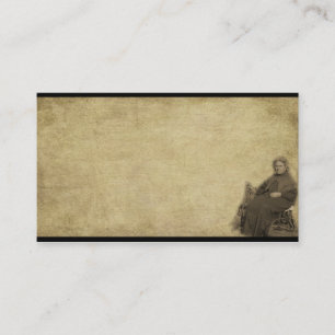 Mevrouw Ol'Lady in haar voorzitter - Prim Biz-kaar Visitekaartje