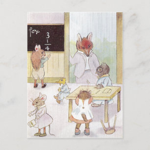 Mevrouw Owl's School Briefkaart