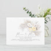 Mevrouw Pampas Grass Floral Vrijgezellenfeest Kaart (Staand voorkant)