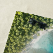 Mevrouw Pas getrouwd Beach Foto Bride gepersonalis Strandlaken (In situ)