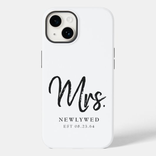 Mevrouw Pas getrouwd New Bride Case-Mate iPhone Case (Achterkant)