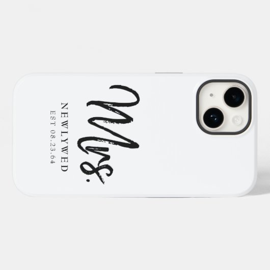Mevrouw Pas getrouwd New Bride Case-Mate iPhone Case (Achterkant (horizontaal))