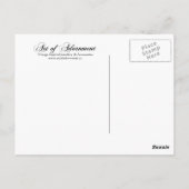 Mevrouw Peacock - Ansichtkaart Briefkaart (Achterkant)