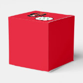 Mevrouw Penguin Albanese vlag praat Bedankdoosjes (Achterkant)