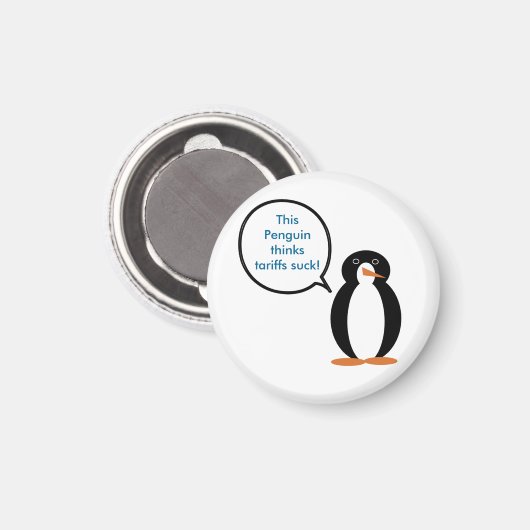 Mevrouw Penguin zegt dat de tarieven rond zijn Magneet (Voorkant / Achterkant)