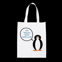 Mevrouw Penguin zegt dat de tarieven zuigen