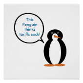 Mevrouw Penguin zegt dat de tarieven zuigen Perfect Poster (Voorkant)