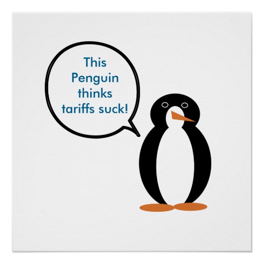 Mevrouw Penguin zegt dat de tarieven zuigen Perfect Poster (Voorkant)