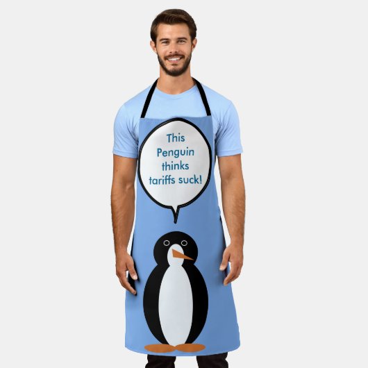 Mevrouw Penguin zegt dat de tarieven zuigen Schort (Gedragen)