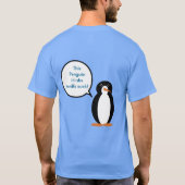 Mevrouw Penguin zegt dat de tarieven zuigen T-shirt (Achterkant)