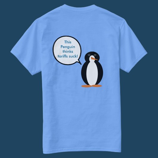 Mevrouw Penguin zegt dat de tarieven zuigen T-shirt