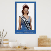 mevrouw Pennsylvania Galaxy 2002 - Blauw Poster (Keuken)