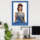 mevrouw Pennsylvania Galaxy 2002 - Blauw Poster (Thuiskantoor)