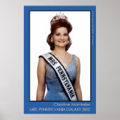 mevrouw Pennsylvania Galaxy 2002 - Blauw Poster (Voorkant)