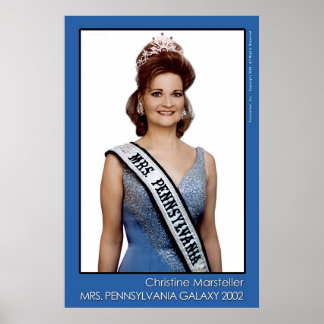 mevrouw Pennsylvania Galaxy 2002 - Blauw Poster