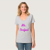 Mevrouw Perfect T-shirt (Voorkant volledig)
