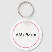 mevrouw Pickle Sleutelhanger (Achterkant)