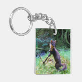 Mevrouw Pine Marten Sleutelhanger (Voorkant Links)