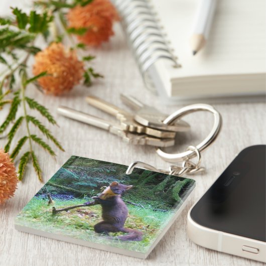 Mevrouw Pine Marten Sleutelhanger (Voorkant Rechts)